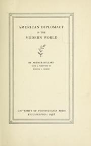 Cover of: American diplomacy in the modern world