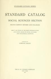 Cover of: Standard catalog: social sciences section.
