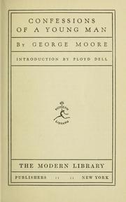 Cover of: Confessions of a young man: Introd. by Floyd Dell