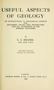 Cover of: Useful aspects of geology by S. James Shand