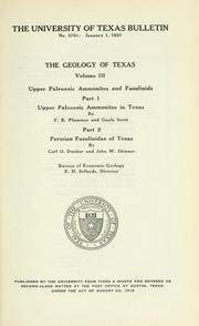 Cover of: The geology of Texas by by E.H. Sellards, W.S. Adkins, and F.B. Plummer.