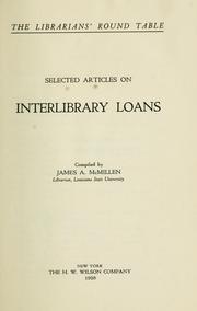 Cover of: Selected articles on interlibrary loans