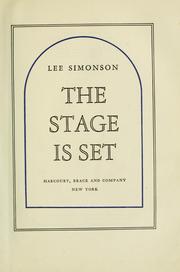 Cover of: The stage is set.