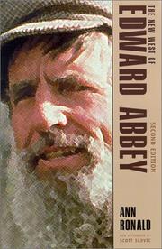 Cover of: The New West of Edward Abbey