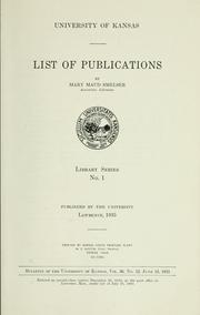 List of publications by Mary Maud Smelser