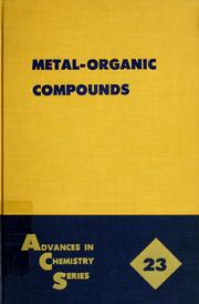 Metal-organic compounds by Symposium on Metal-Organic Compounds (1957 Miami, Fla.)