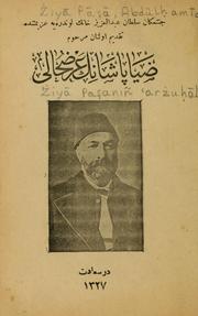 Cover of: Żiyā Paşaniñ 'arżuḥāli by Ziya Paşa