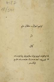 Cover of: Terācüm-i aḥvāl - Sulṭān Selīm