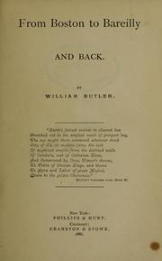 Cover of: From Boston to Bareilly and back. by William Butler