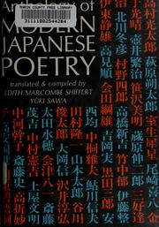 Cover of: Anthology of modern Japanese poetry. by Edith (Marcombe) Shiffert