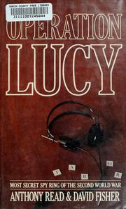 Operation Lucy by Anthony Read