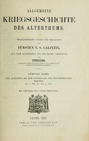 Cover of: Allgemeine Kriegsgeschichte des Alterthums by Golitsyn, Nikolai Sergeevich, kniaz'