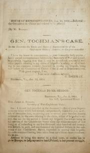 Cover of: Gen. Tochman's case.