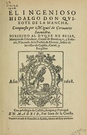 Cover of: El ingenioso hidalgo Don Quixote de la Mancha by Miguel de Cervantes Saavedra