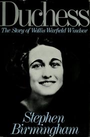 Cover of: Duchess: the story of Wallis Warfield Windsor