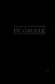 Cover of: De Gaulle; a political biography.