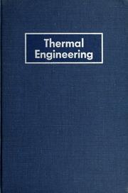 Cover of: Thermal engineering by Charles C. DiIlio
