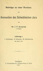Cover of: Beiträge zu einer revision der ammoniten des schwäbischen jura