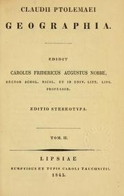 Cover of: Claudii Ptolemaei geographia