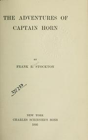 Cover of: The adventures of Captain Horn by T. H. White