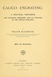 Cover of: Calico engraving