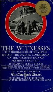 Cover of: The witnesses by Anthony Lewis