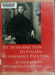 Cover of: An introduction to Italian Renaissance painting.