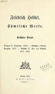 Cover of: Sämtliche Werke