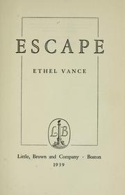 Escape by Ethel Vance