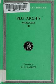 Cover of: Plutarch's Moralia by Plutarch