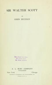 Cover of: Sir Walter Scott by John Buchan, John Buchan