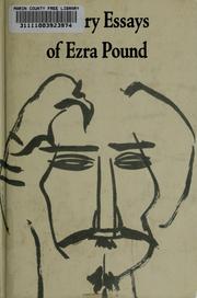 Cover of: Literary Essays of Ezra Pound