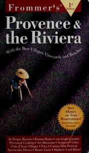Cover of: Frommer's Provence and the Riviera