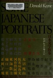 Cover of: Some Japanese portraits by Donald Keene