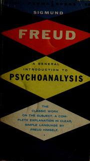 Cover of: A general introduction to psychoanalysis by Sigmund Freud