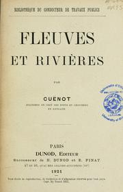 Cover of: Fleuves et rivières by Cuënot