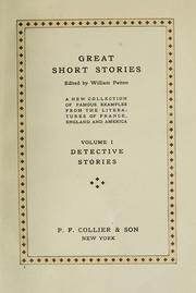 Cover of: Great short stories: Detective stories