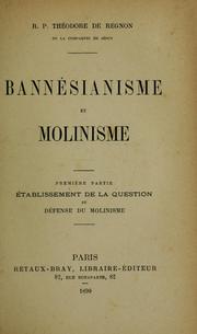 Cover of: Bannésianisme et Molinisme