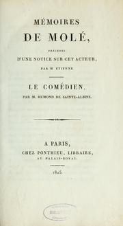 Cover of: Mémoires de Molé: précédés d'une notice sur cet auteur