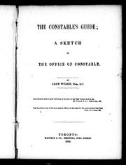Cover of: The constable's guide: a sketch of the office of constable