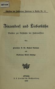 Cover of: Zinzendorf und Lieberkühn by Gustaf Dalman