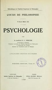 Cover of: Psychologie