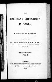 Cover of: The emigrant churchman in Canada