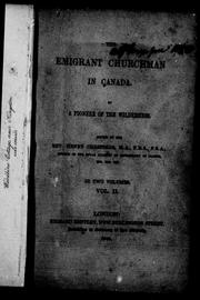 Cover of: The emigrant churchman in Canada