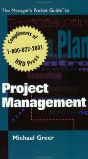 Cover of: The manager's pocket guide to project management