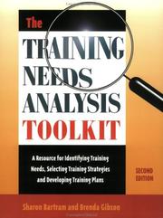Cover of: The Training Needs Analysis Toolkit