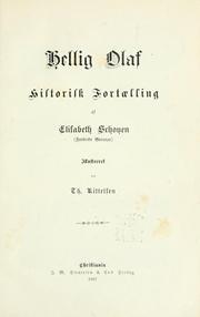 Hellig Olaf by Elisabeth Schøyen