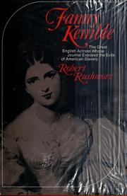 Cover of: Fanny Kemble. by Robert Rushmore