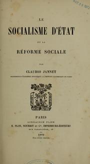 Cover of: Le socialisme d'état et la réforme sociale