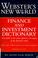 Cover of: Webster's new world finance and investment dictionary